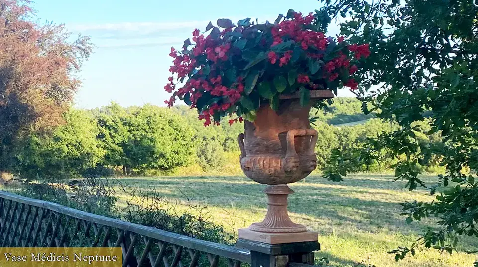 Terres cuites de Toscane : Vase Médicis Neptune 